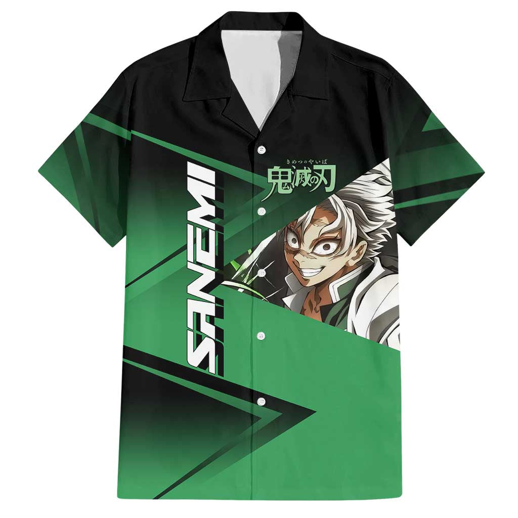 Sanemi Shinazugawa Wind Rally Hawaiian Shirt Sporty Anime Mashup Style