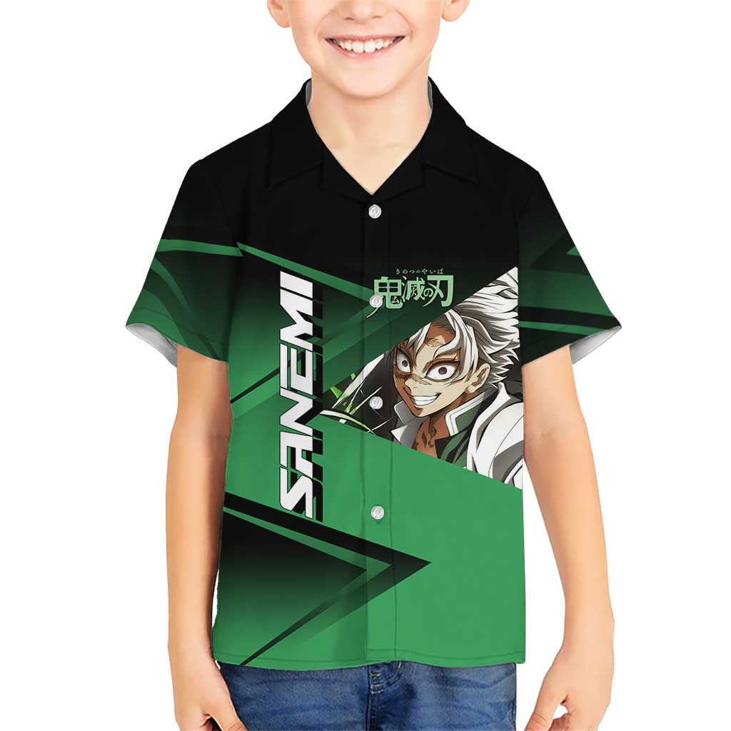 Sanemi Shinazugawa Wind Rally Hawaiian Shirt Sporty Anime Mashup Style