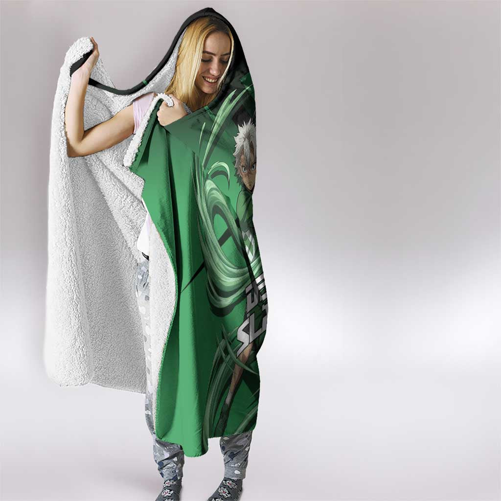 Sanemi Shinazugawa Wind Rally Hooded Blanket Sporty Anime Mashup Style