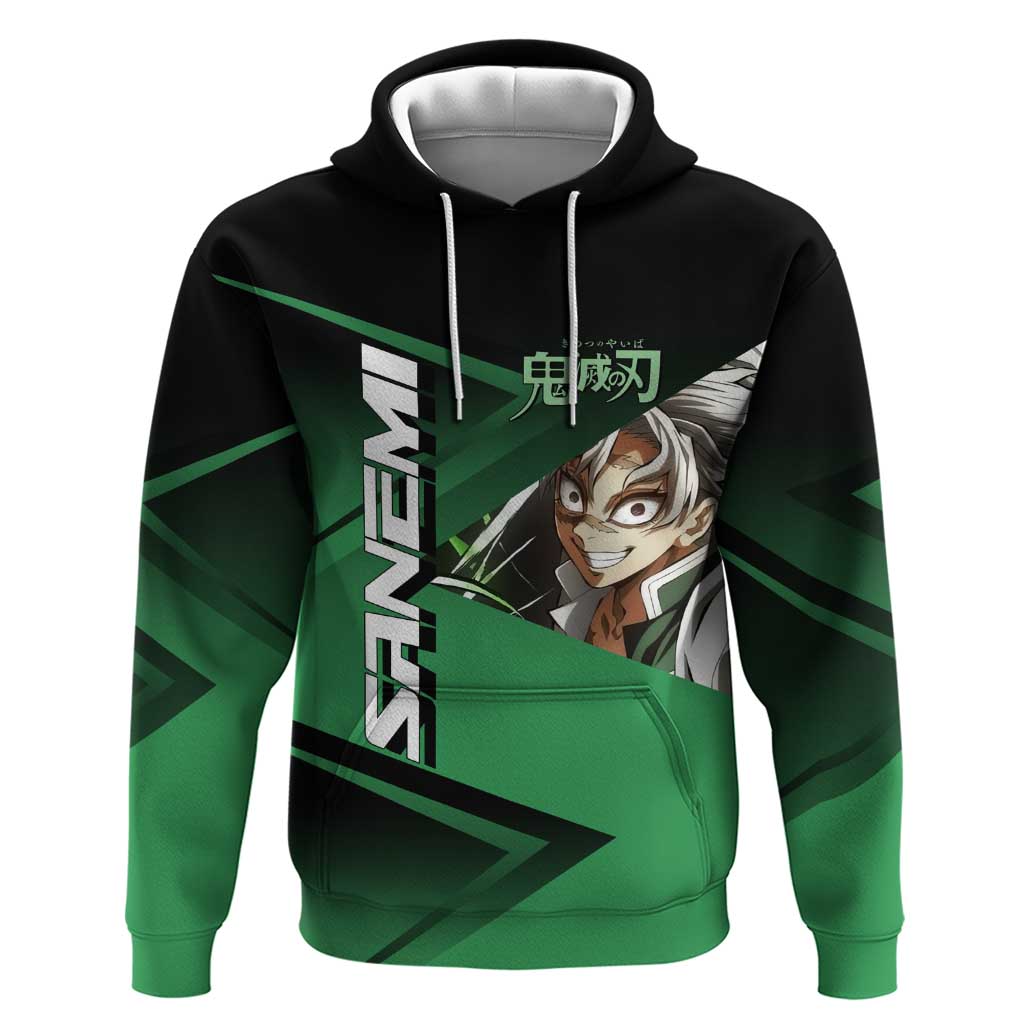 Sanemi Shinazugawa Wind Rally Hoodie Sporty Anime Mashup Style
