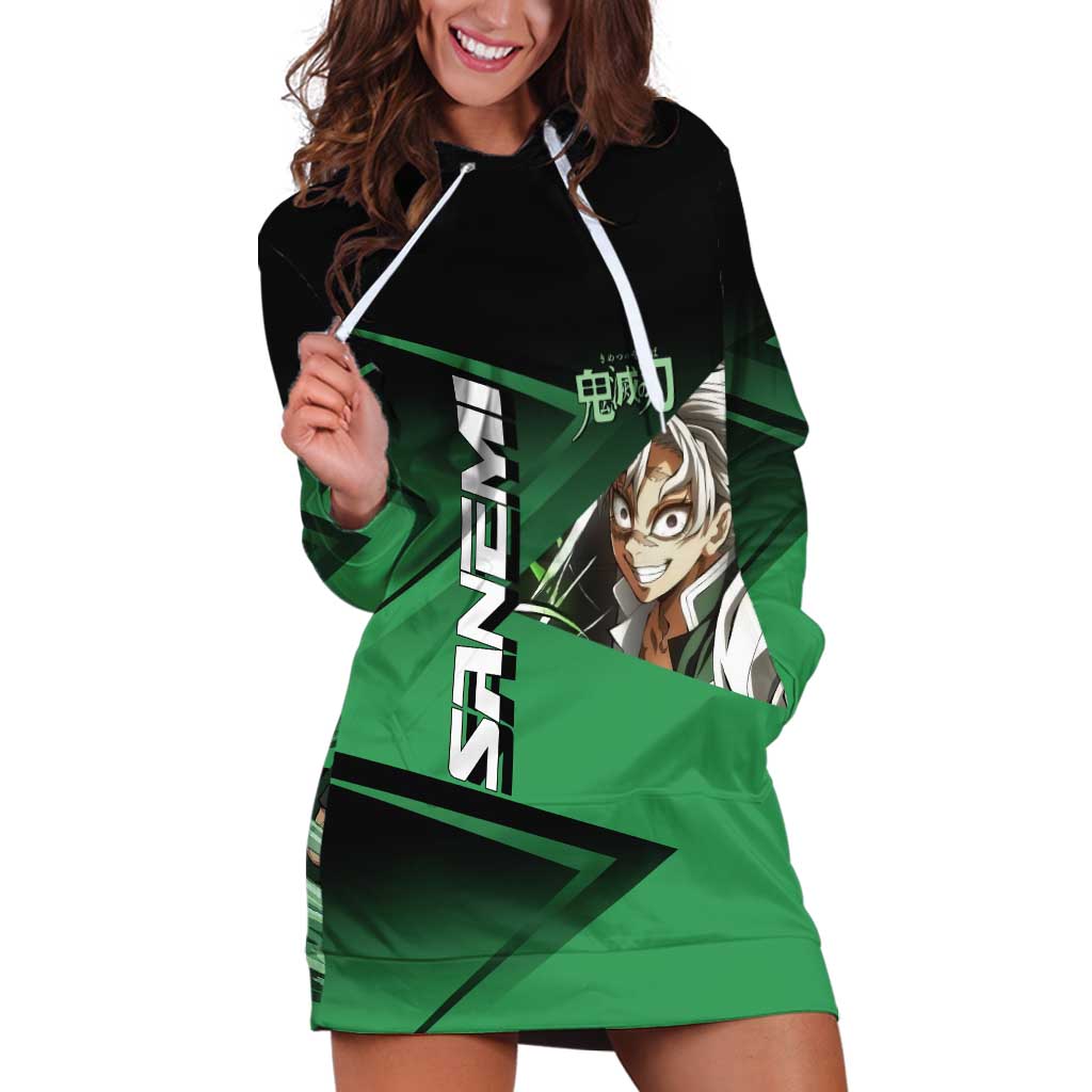 Sanemi Shinazugawa Wind Rally Hoodie Dress Sporty Anime Mashup Style