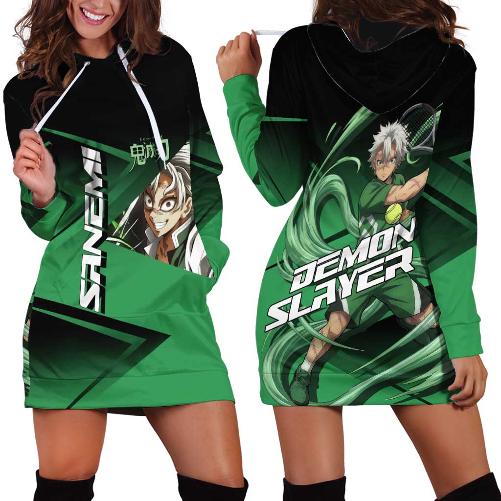 Sanemi Shinazugawa Wind Rally Hoodie Dress Sporty Anime Mashup Style