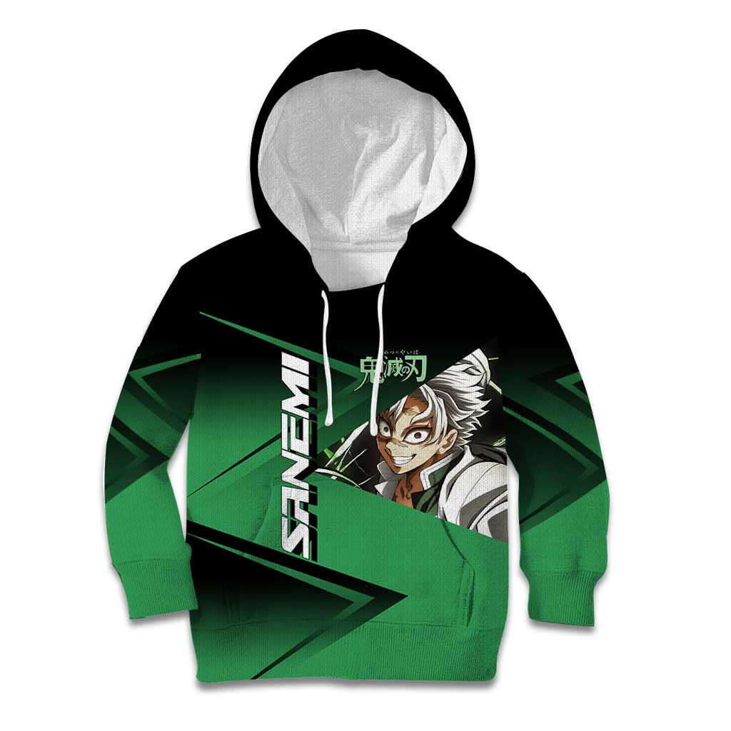 Sanemi Shinazugawa Wind Rally Kid Hoodie Sporty Anime Mashup Style