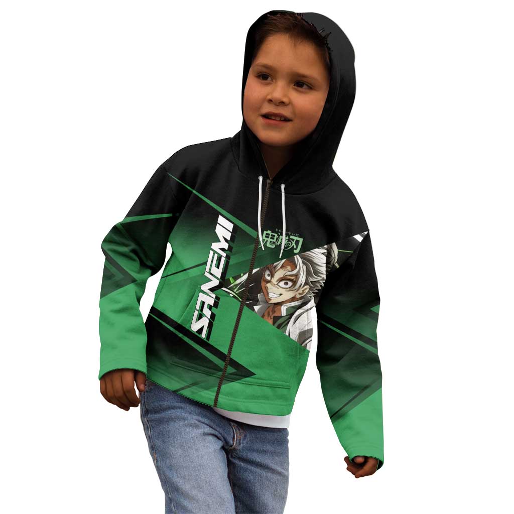 Sanemi Shinazugawa Wind Rally Kid Hoodie Sporty Anime Mashup Style