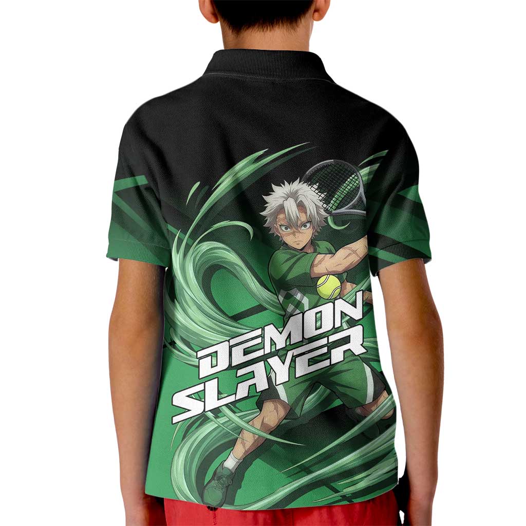Sanemi Shinazugawa Wind Rally Kid Polo Shirt Sporty Anime Mashup Style