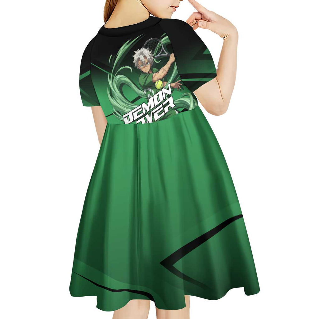 Sanemi Shinazugawa Wind Rally Kid Short Sleeve Dress Sporty Anime Mashup Style