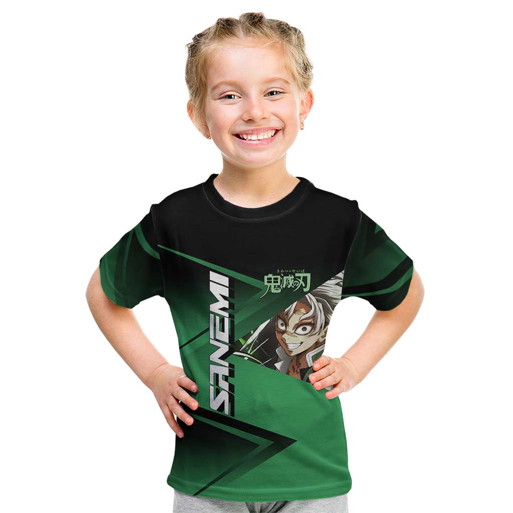 Sanemi Shinazugawa Wind Rally Kid T Shirt Sporty Anime Mashup Style