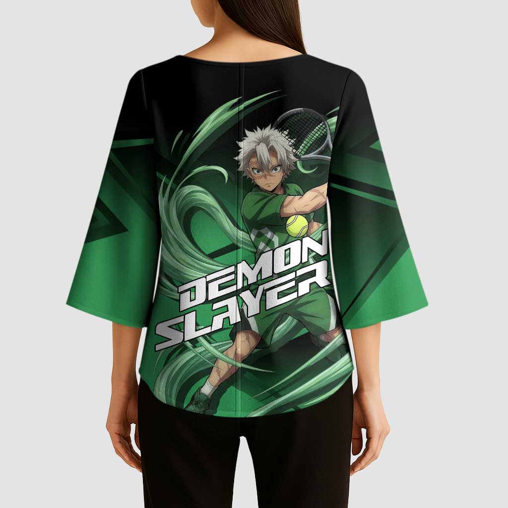 Sanemi Shinazugawa Wind Rally Kimono Sleeve Blouse Sporty Anime Mashup Style