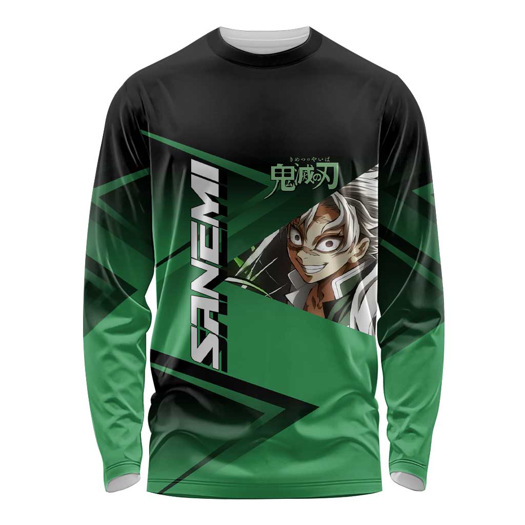 Sanemi Shinazugawa Wind Rally Long Sleeve Shirt Sporty Anime Mashup Style