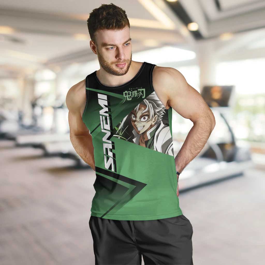 Sanemi Shinazugawa Wind Rally Men Tank Top Sporty Anime Mashup Style