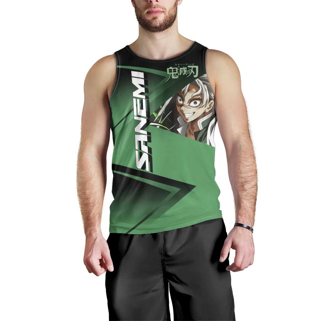 Sanemi Shinazugawa Wind Rally Men Tank Top Sporty Anime Mashup Style