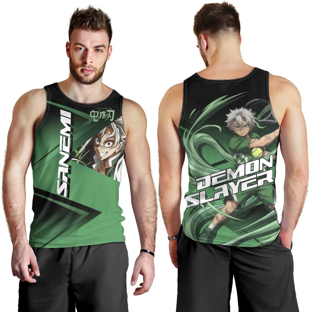 Sanemi Shinazugawa Wind Rally Men Tank Top Sporty Anime Mashup Style