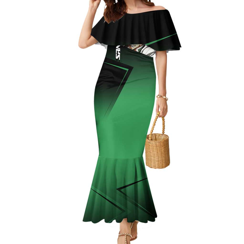 Sanemi Shinazugawa Wind Rally Mermaid Dress Sporty Anime Mashup Style