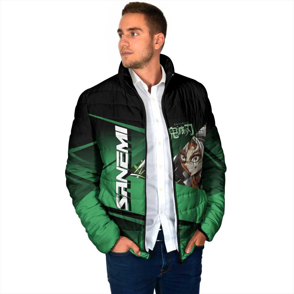 Sanemi Shinazugawa Wind Rally Padded Jacket Sporty Anime Mashup Style