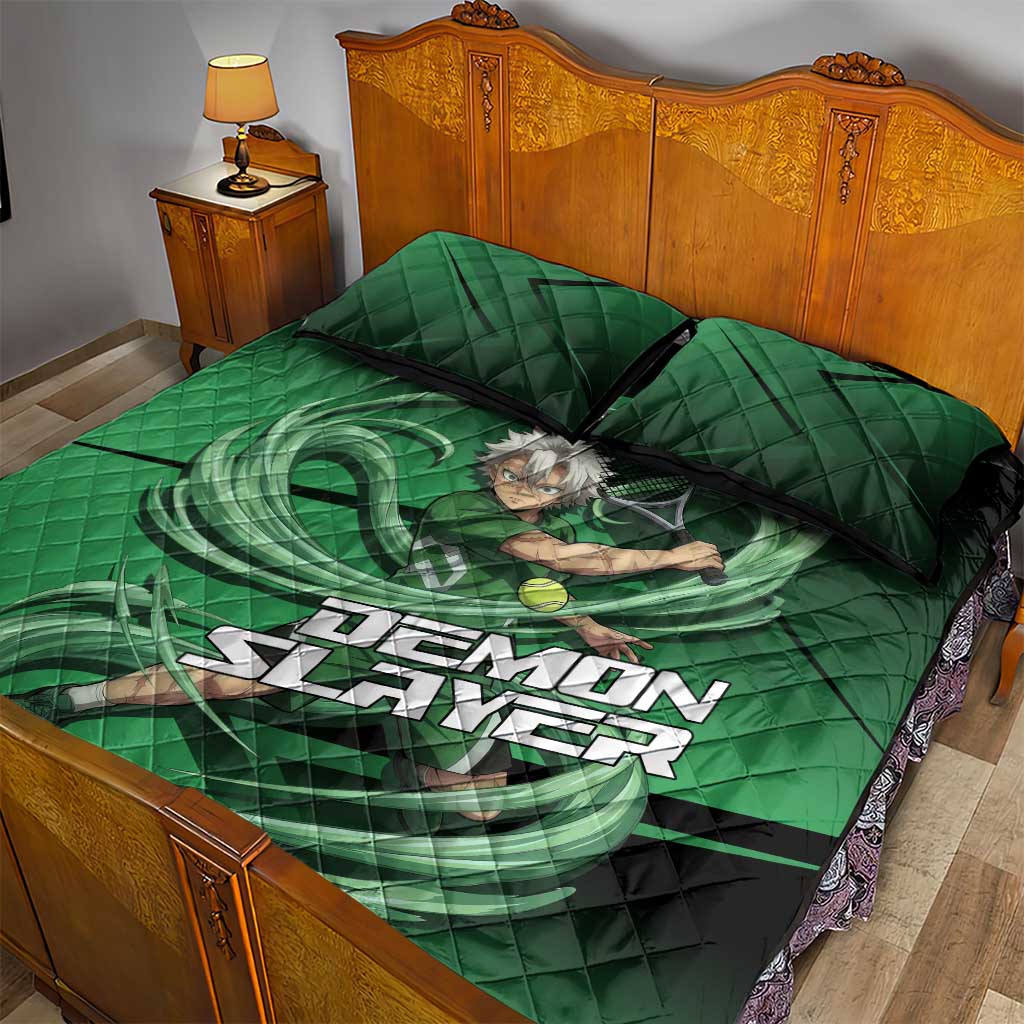 Sanemi Shinazugawa Wind Rally Quilt Bed Set Sporty Anime Mashup Style