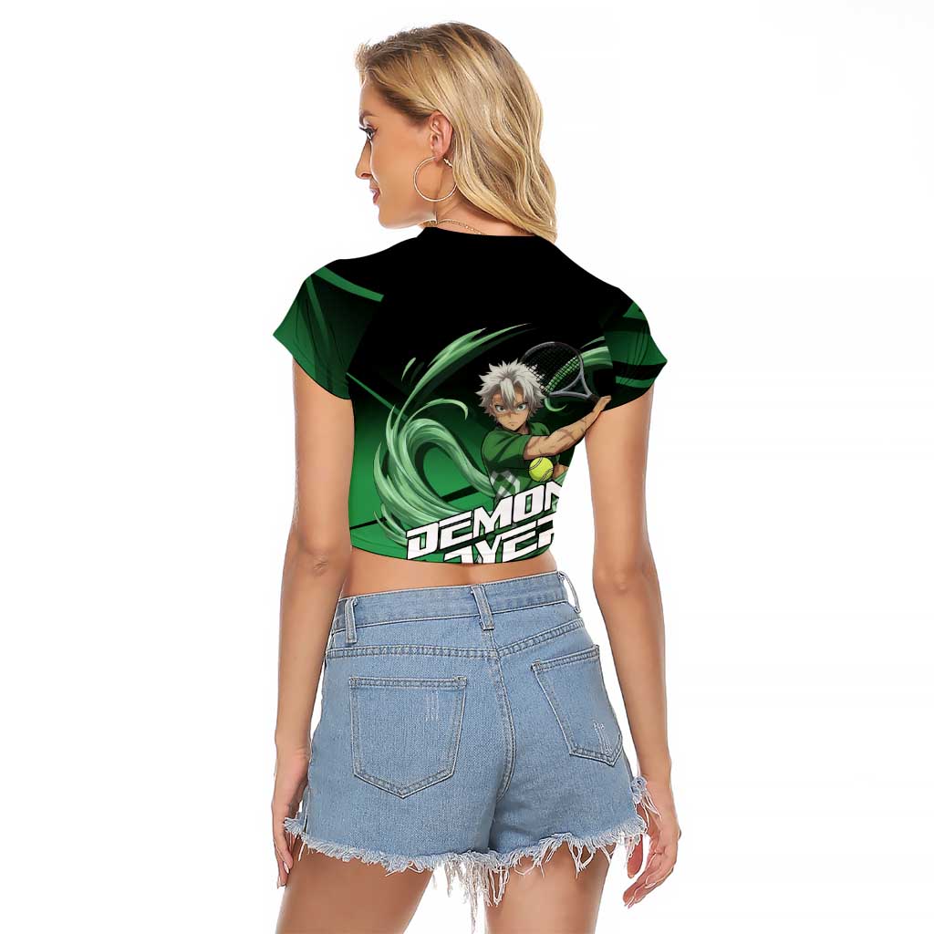Sanemi Shinazugawa Wind Rally Raglan Cropped T Shirt Sporty Anime Mashup Style