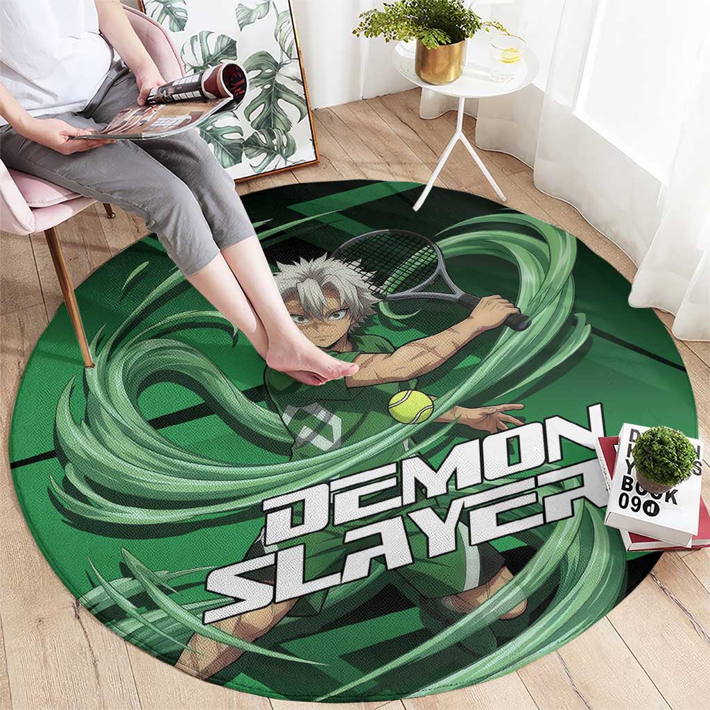 Sanemi Shinazugawa Wind Rally Round Carpet Sporty Anime Mashup Style