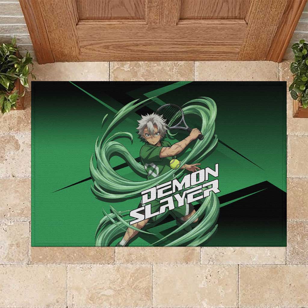 Sanemi Shinazugawa Wind Rally Rubber Doormat Sporty Anime Mashup Style