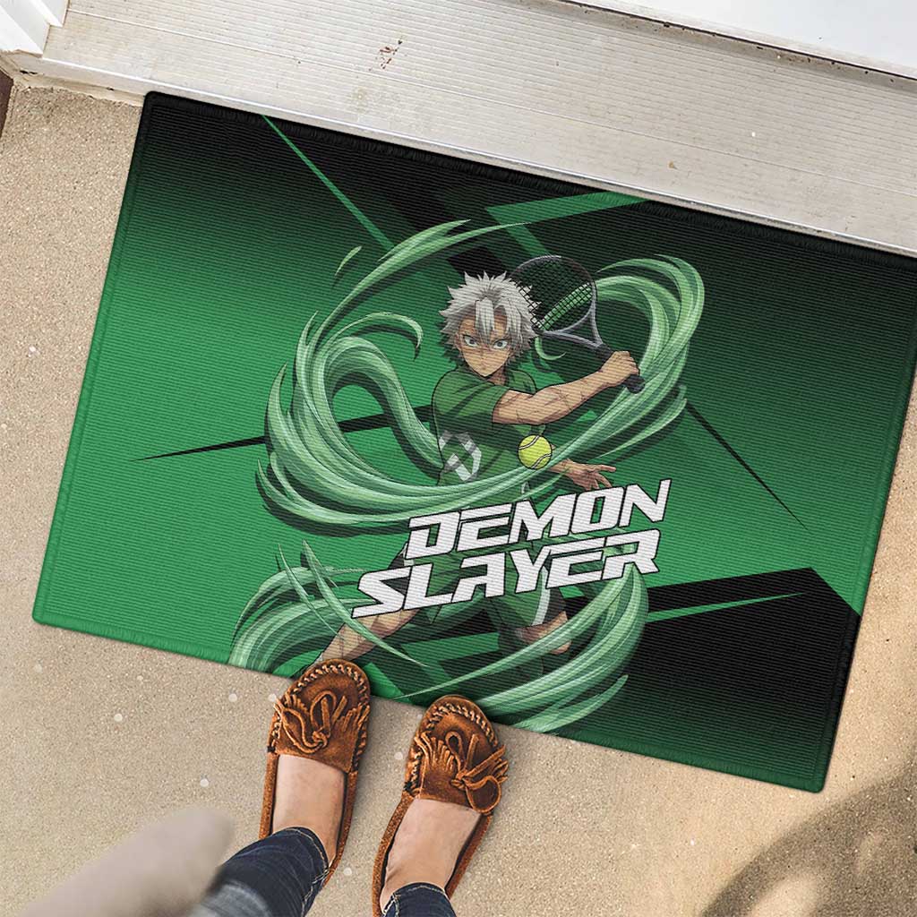 Sanemi Shinazugawa Wind Rally Rubber Doormat Sporty Anime Mashup Style