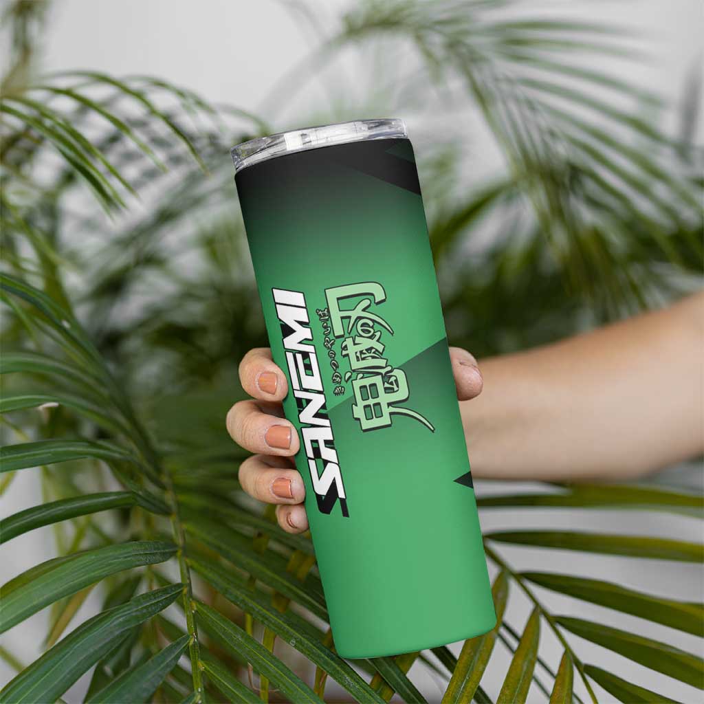 Sanemi Shinazugawa Wind Rally Skinny Tumbler Sporty Anime Mashup Style