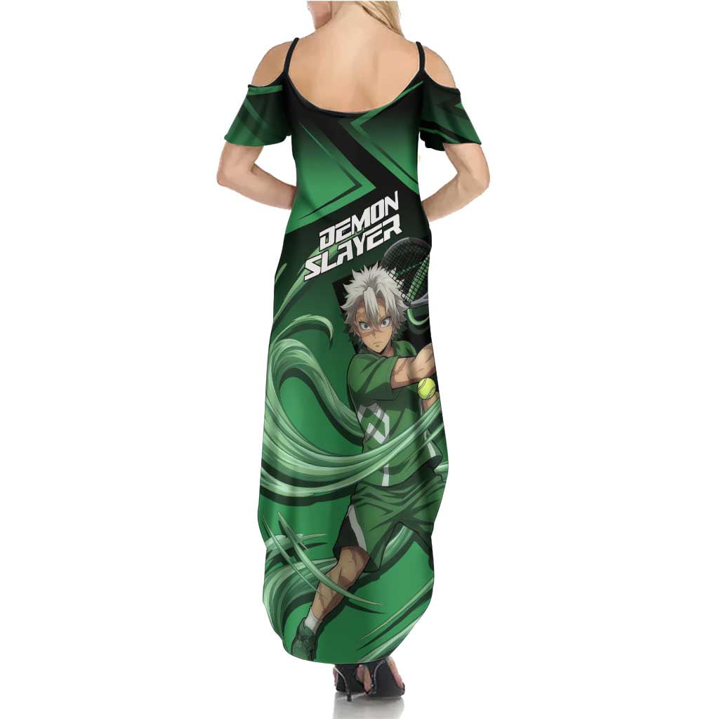 Sanemi Shinazugawa Wind Rally Summer Maxi Dress Sporty Anime Mashup Style