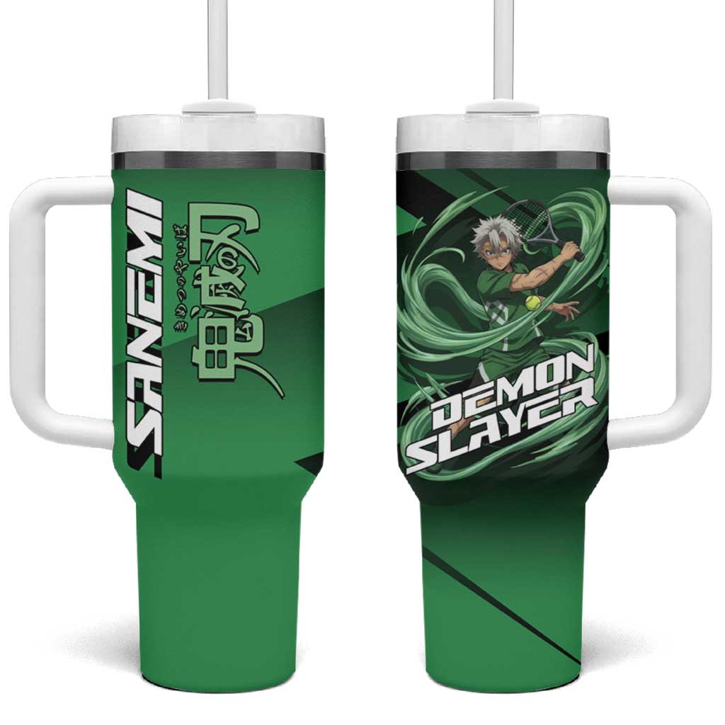 Sanemi Shinazugawa Wind Rally Tumbler With Handle Sporty Anime Mashup Style