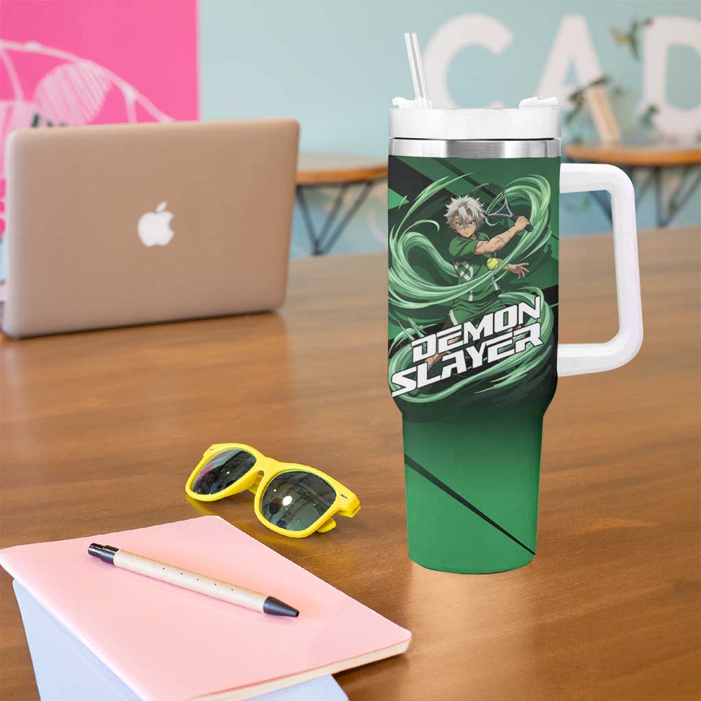 Sanemi Shinazugawa Wind Rally Tumbler With Handle Sporty Anime Mashup Style