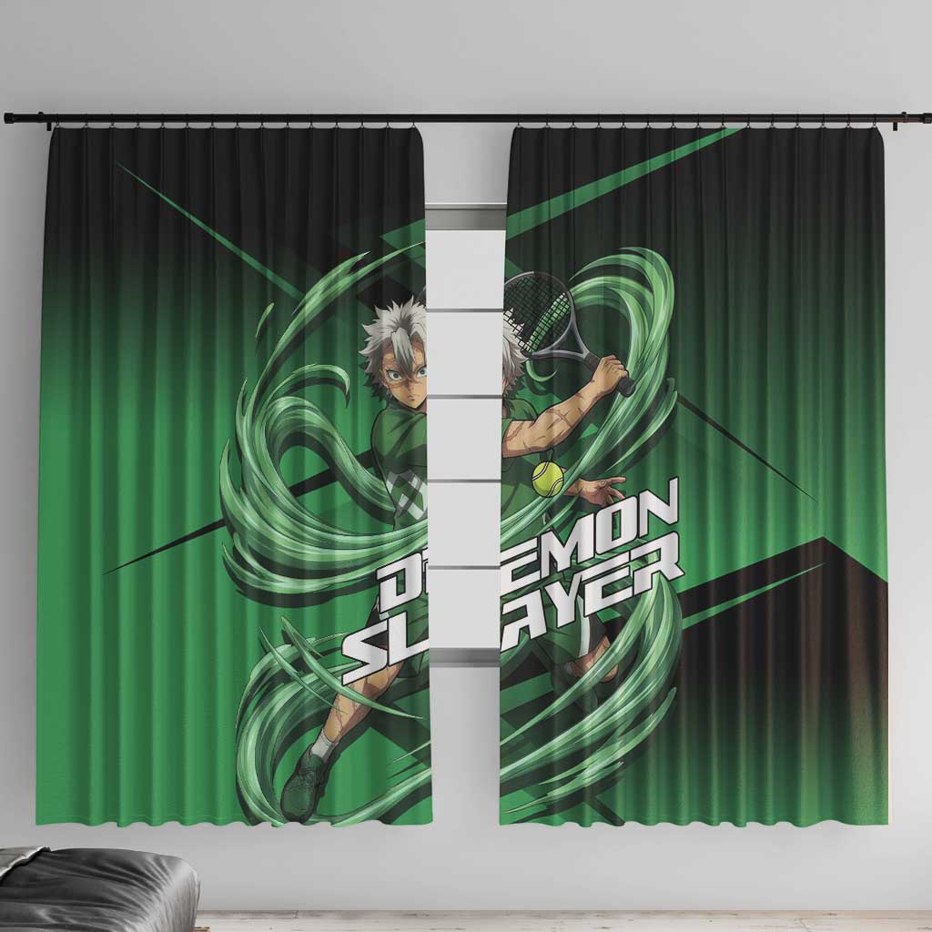 Sanemi Shinazugawa Wind Rally Window Curtain Sporty Anime Mashup Style