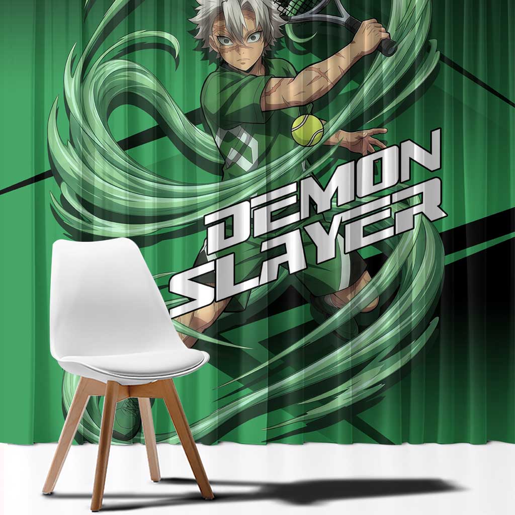 Sanemi Shinazugawa Wind Rally Window Curtain Sporty Anime Mashup Style