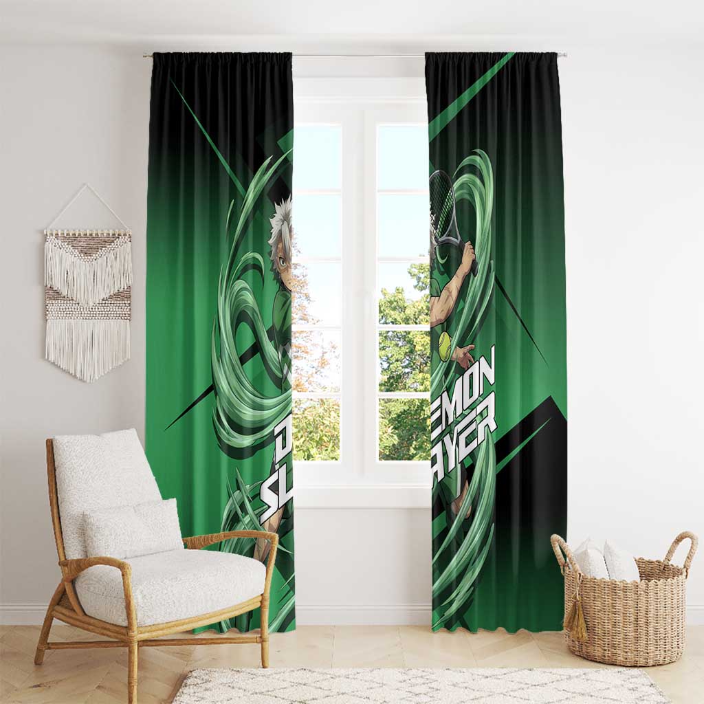 Sanemi Shinazugawa Wind Rally Window Curtain Sporty Anime Mashup Style