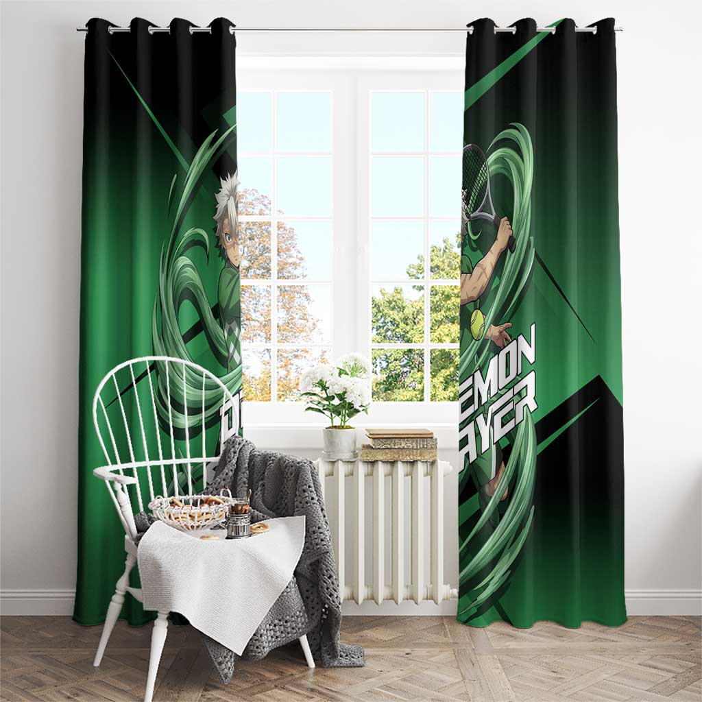 Sanemi Shinazugawa Wind Rally Window Curtain Sporty Anime Mashup Style