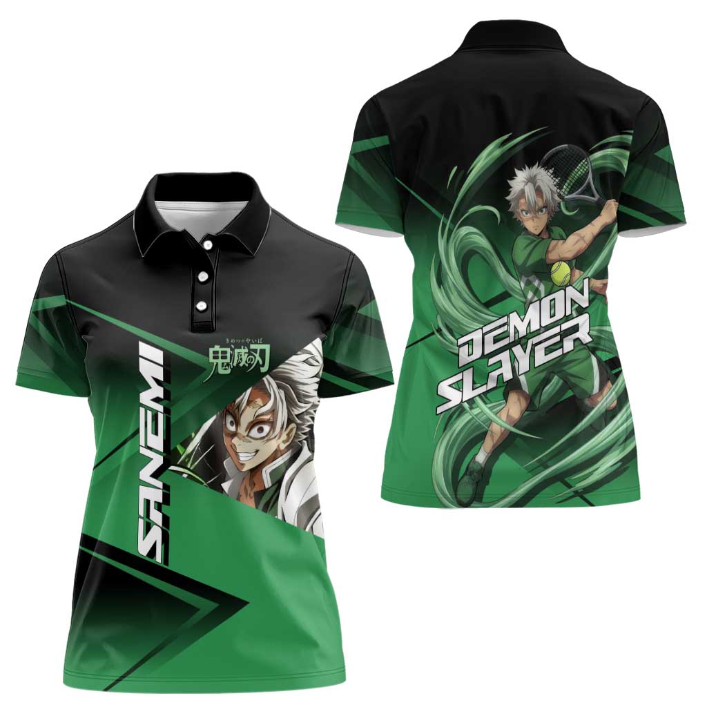 Sanemi Shinazugawa Wind Rally Women Polo Shirt Sporty Anime Mashup Style