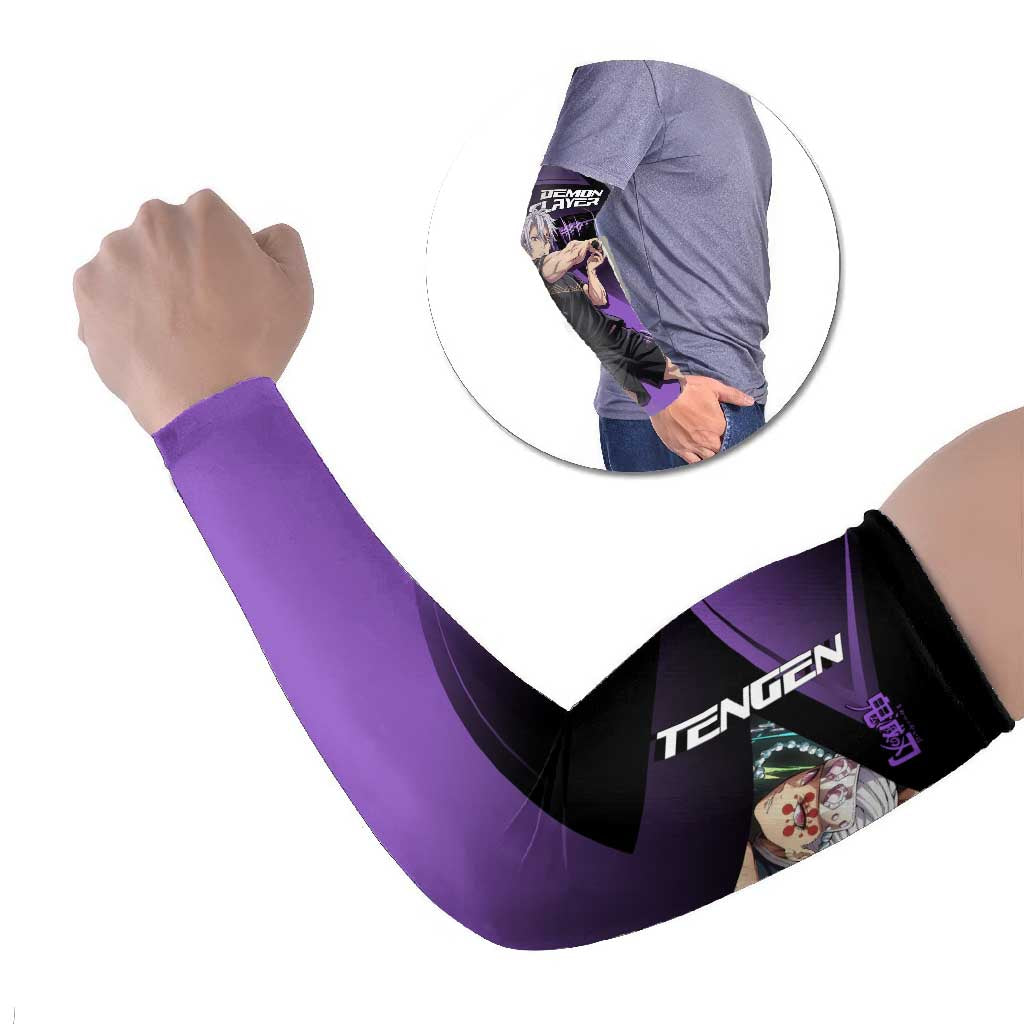 Tengen Uzui Sound Hashira Arm Sleeves Sporty Anime Mashup Style