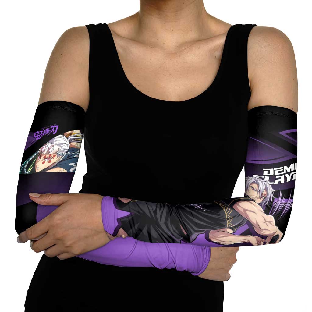 Tengen Uzui Sound Hashira Arm Sleeves Sporty Anime Mashup Style