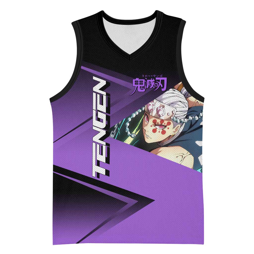 Tengen Uzui Sound Hashira Basketball Jersey Sporty Anime Mashup Style