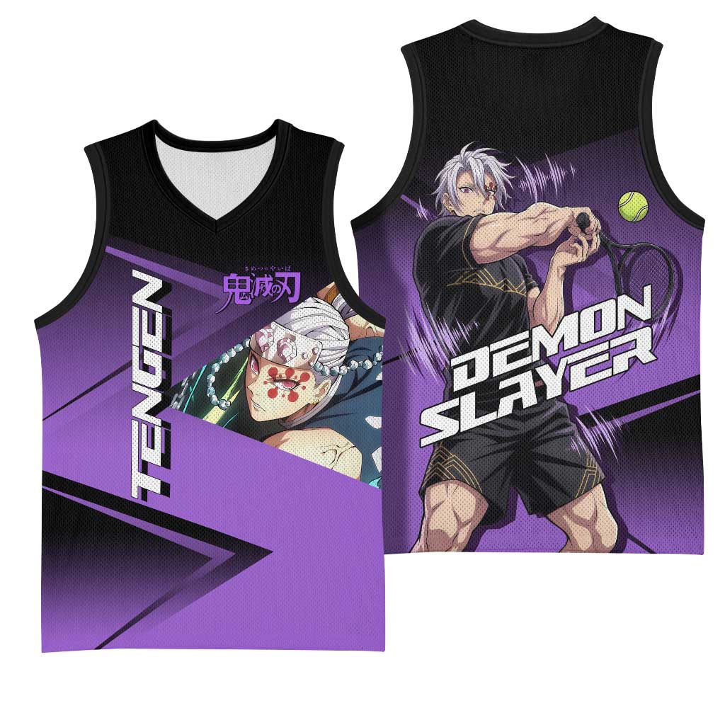 Tengen Uzui Sound Hashira Basketball Jersey Sporty Anime Mashup Style