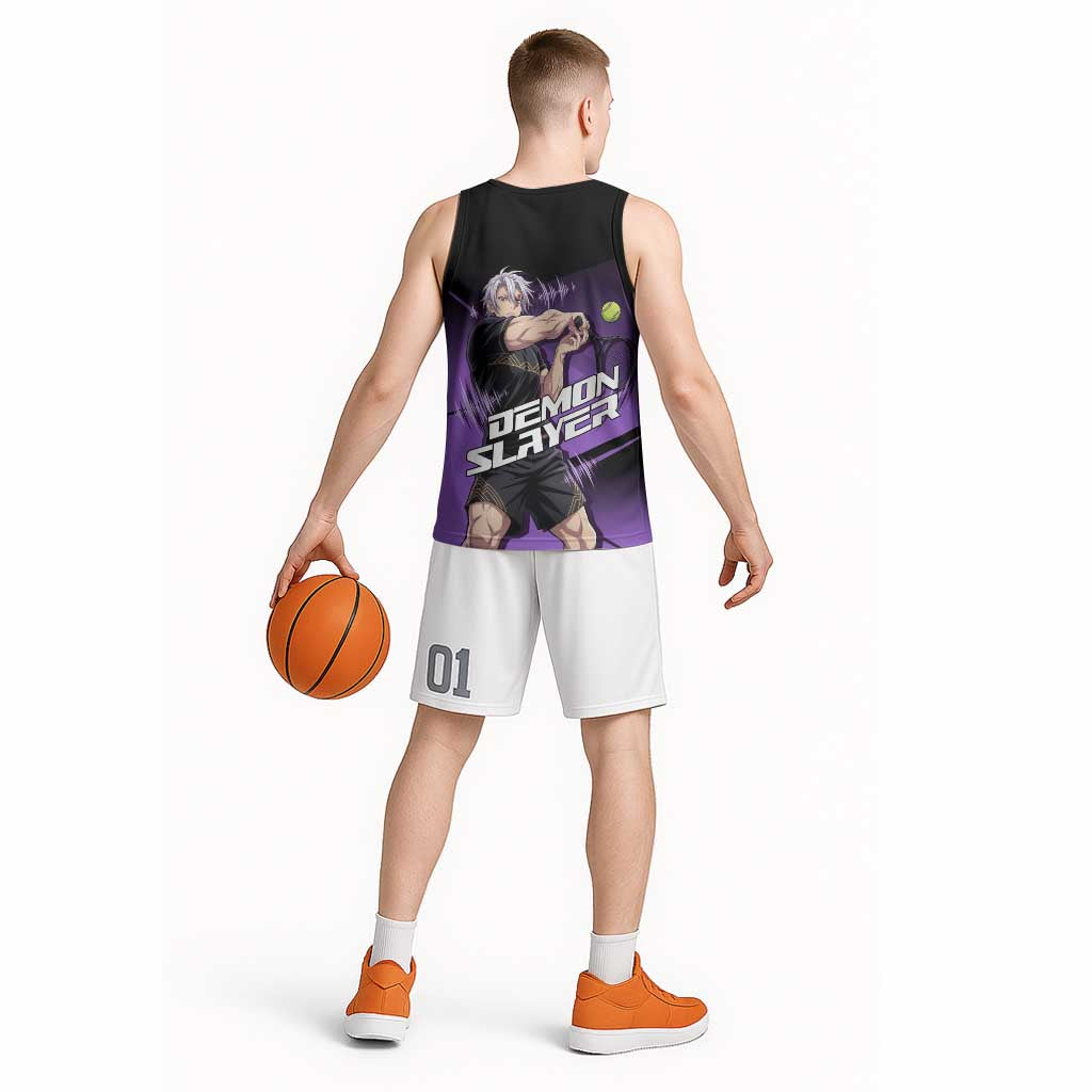 Tengen Uzui Sound Hashira Basketball Jersey Sporty Anime Mashup Style