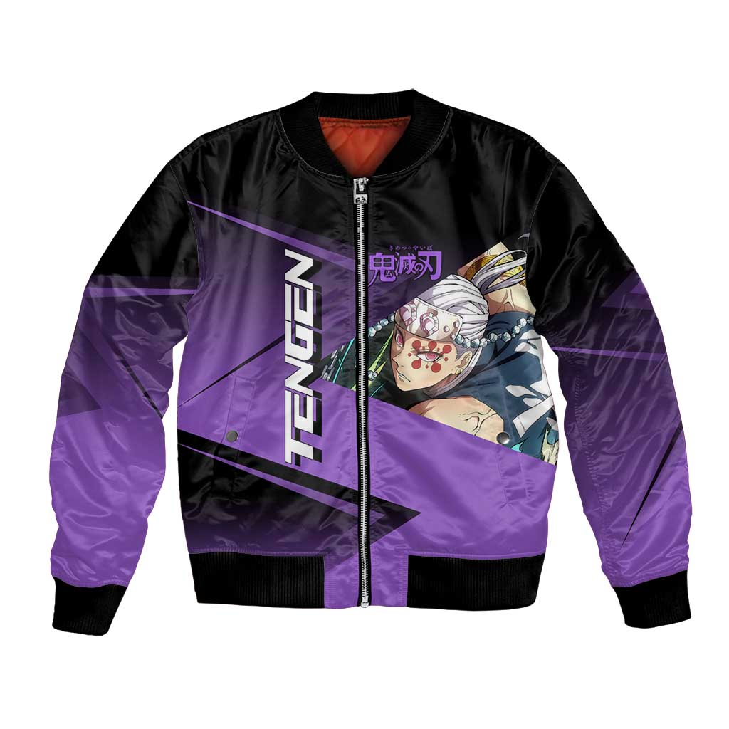 Tengen Uzui Sound Hashira Bomber Jacket Sporty Anime Mashup Style