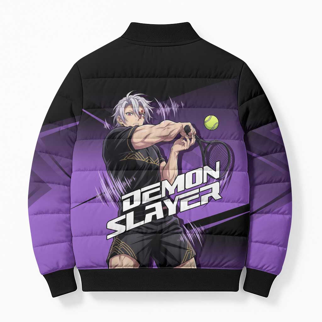 Tengen Uzui Sound Hashira Bomber Puffer Jacket Sporty Anime Mashup Style