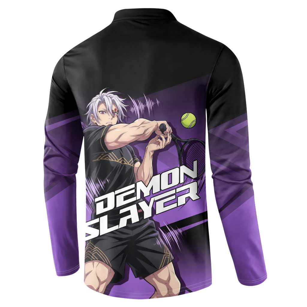 Tengen Uzui Sound Hashira Button Sweatshirt Sporty Anime Mashup Style