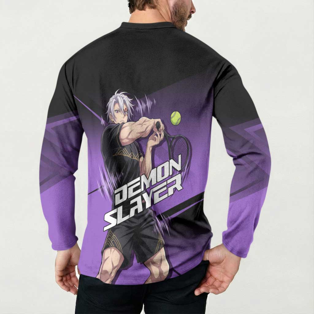 Tengen Uzui Sound Hashira Button Sweatshirt Sporty Anime Mashup Style
