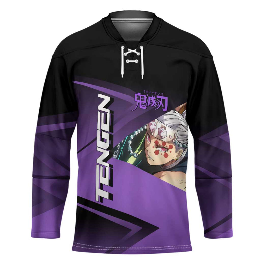 Tengen Uzui Sound Hashira Hockey Jersey Sporty Anime Mashup Style