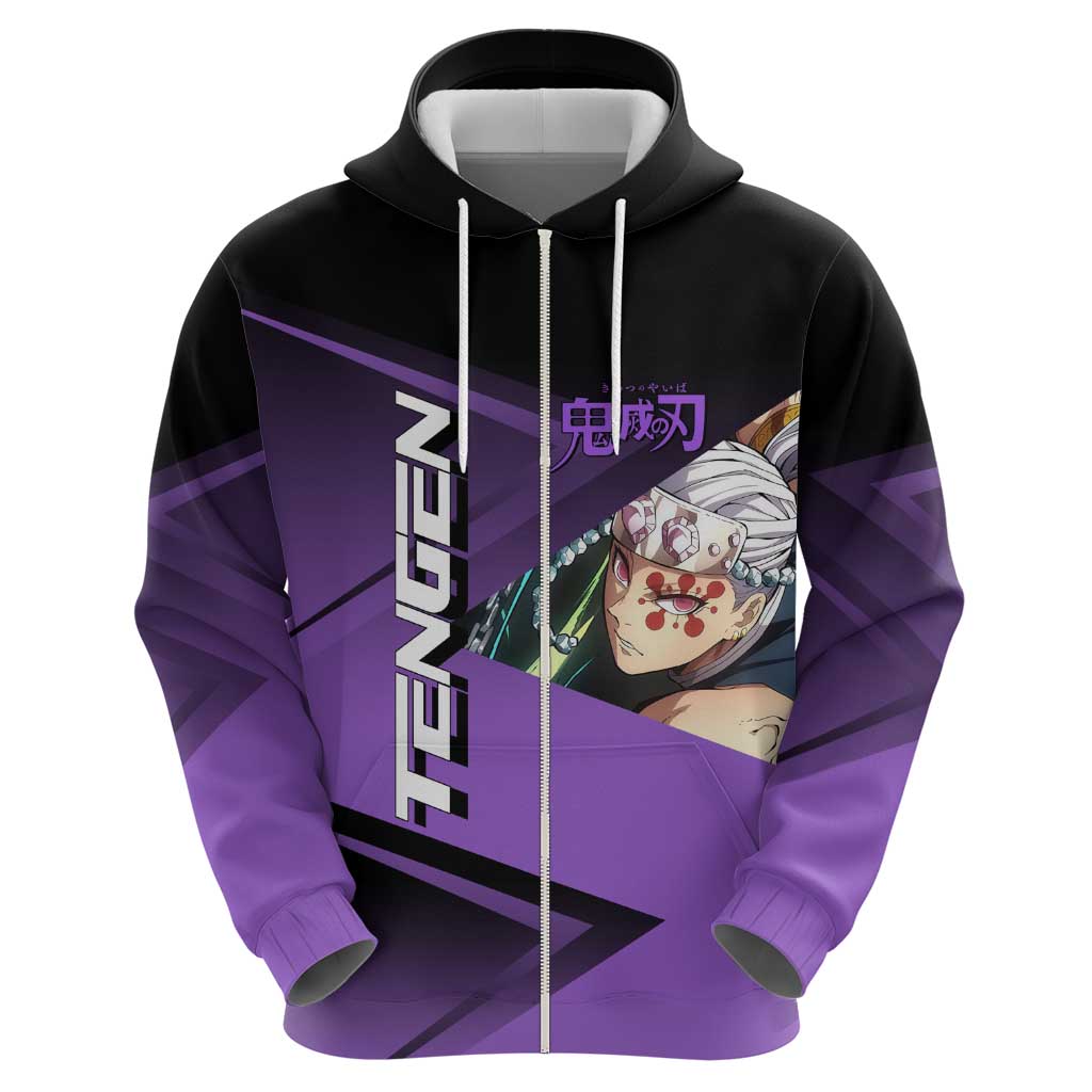 Tengen Uzui Sound Hashira Hoodie Sporty Anime Mashup Style
