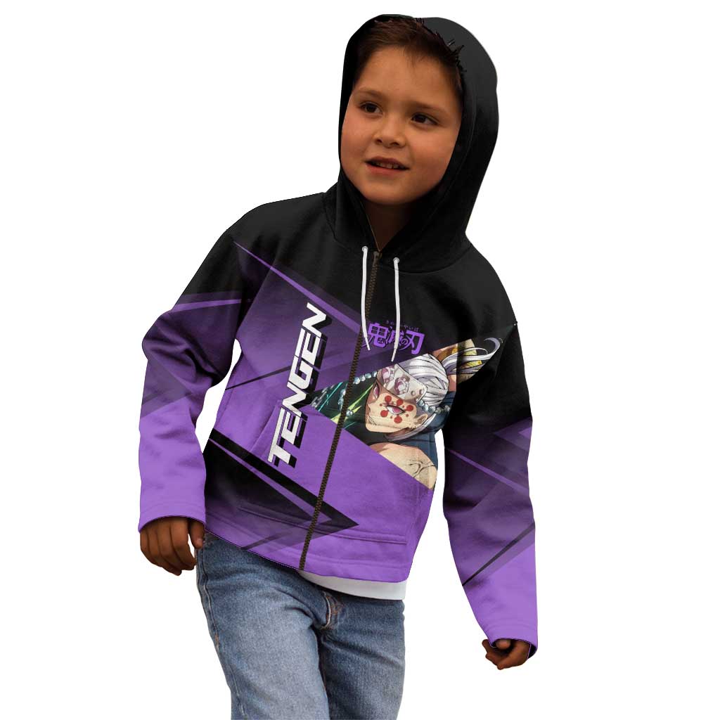 Tengen Uzui Sound Hashira Kid Hoodie Sporty Anime Mashup Style