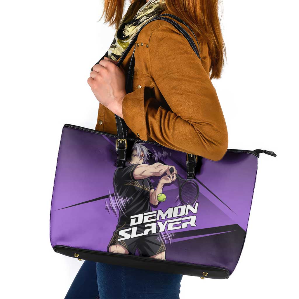 Tengen Uzui Sound Hashira Leather Tote Bag Sporty Anime Mashup Style