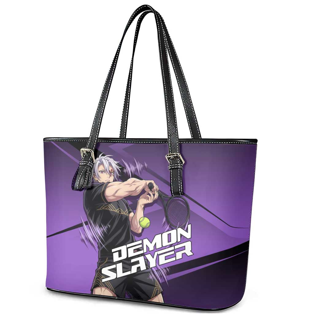 Tengen Uzui Sound Hashira Leather Tote Bag Sporty Anime Mashup Style