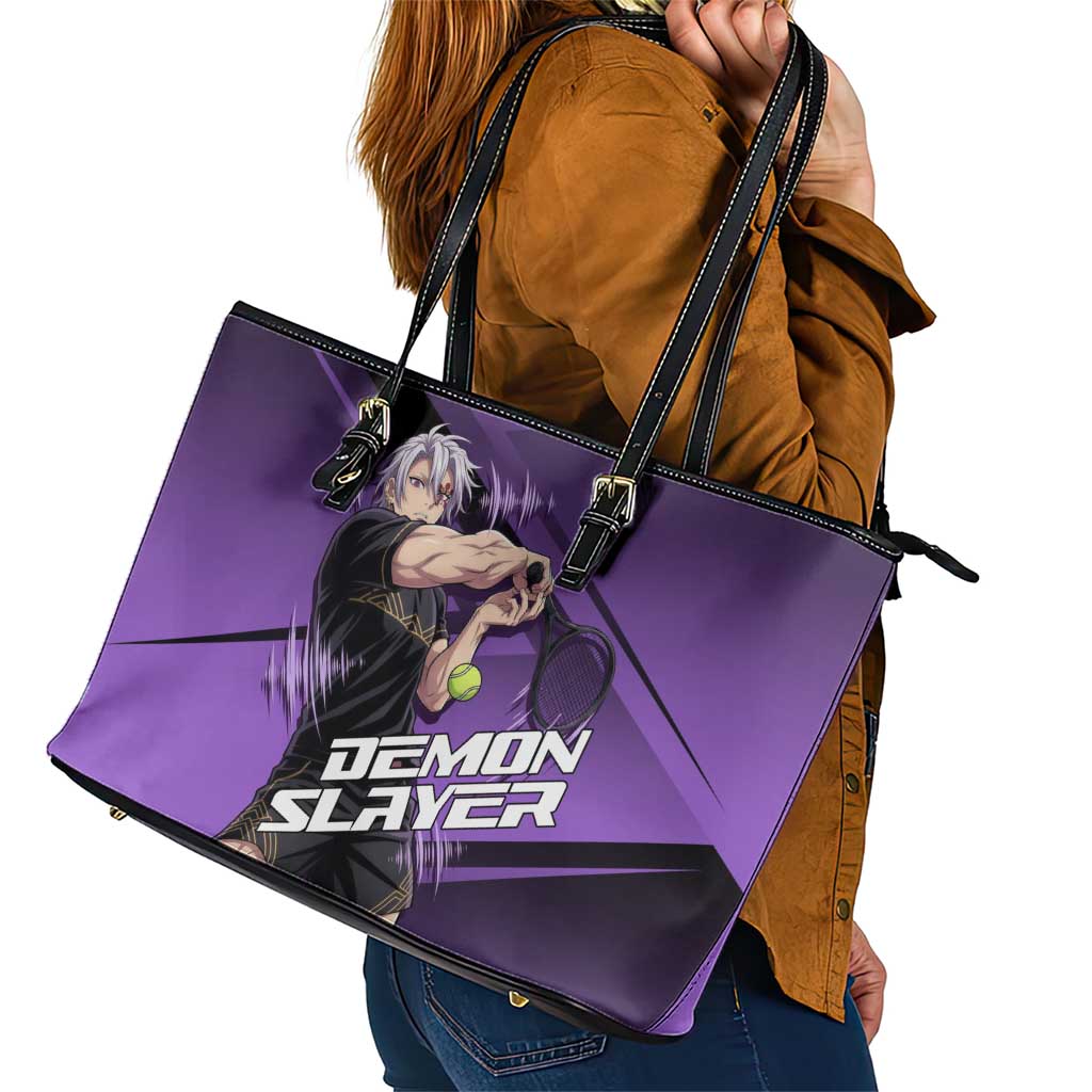 Tengen Uzui Sound Hashira Leather Tote Bag Sporty Anime Mashup Style