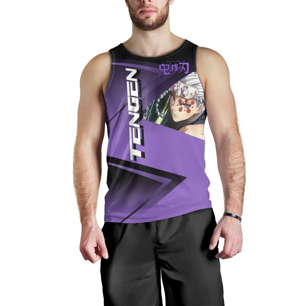 Tengen Uzui Sound Hashira Men Tank Top Sporty Anime Mashup Style
