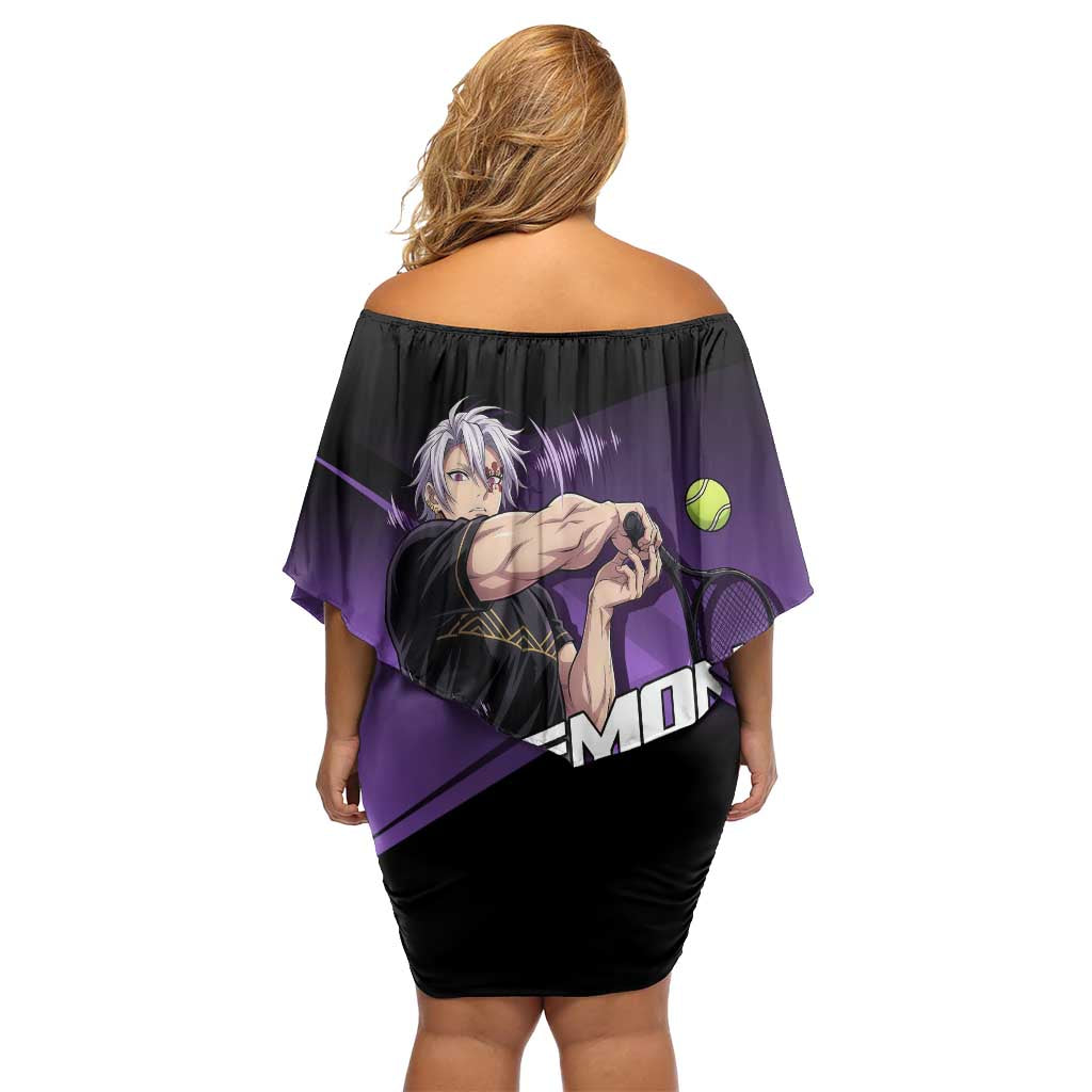 Tengen Uzui Sound Hashira Off Shoulder Short Dress Sporty Anime Mashup Style