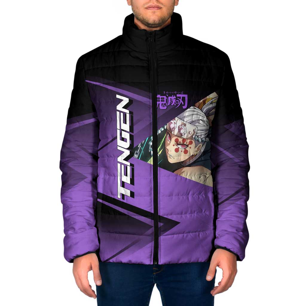 Tengen Uzui Sound Hashira Padded Jacket Sporty Anime Mashup Style